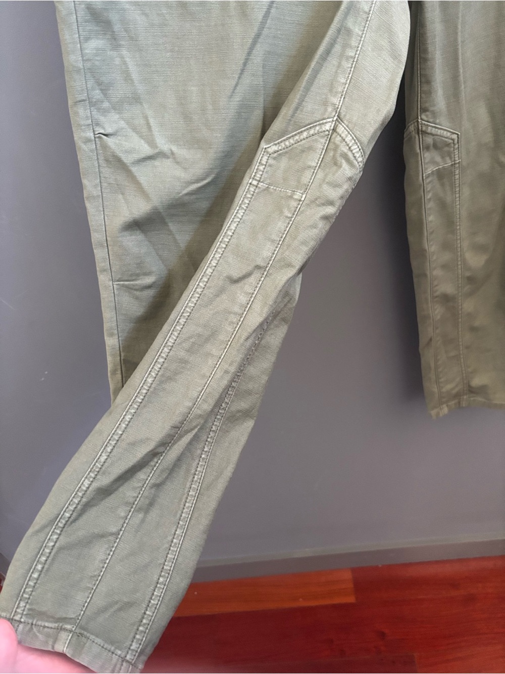 Pilcro Wanderer Olive Boyfriend Utility Jeans from Anthropologie - Picture 6 of 9
